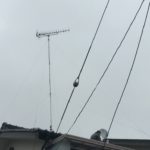 屋根　作業　アンテナ