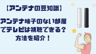 【アンテナの豆知識】アンテナ端子のない部屋でテレビは視聴できる？方法を紹介！ | アンテナパンダ®